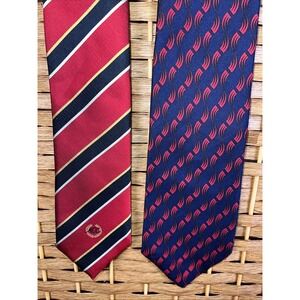 2 VTG Men's Neckties Made For Ashland Kentucky Chemical Petroleum Company Employ
